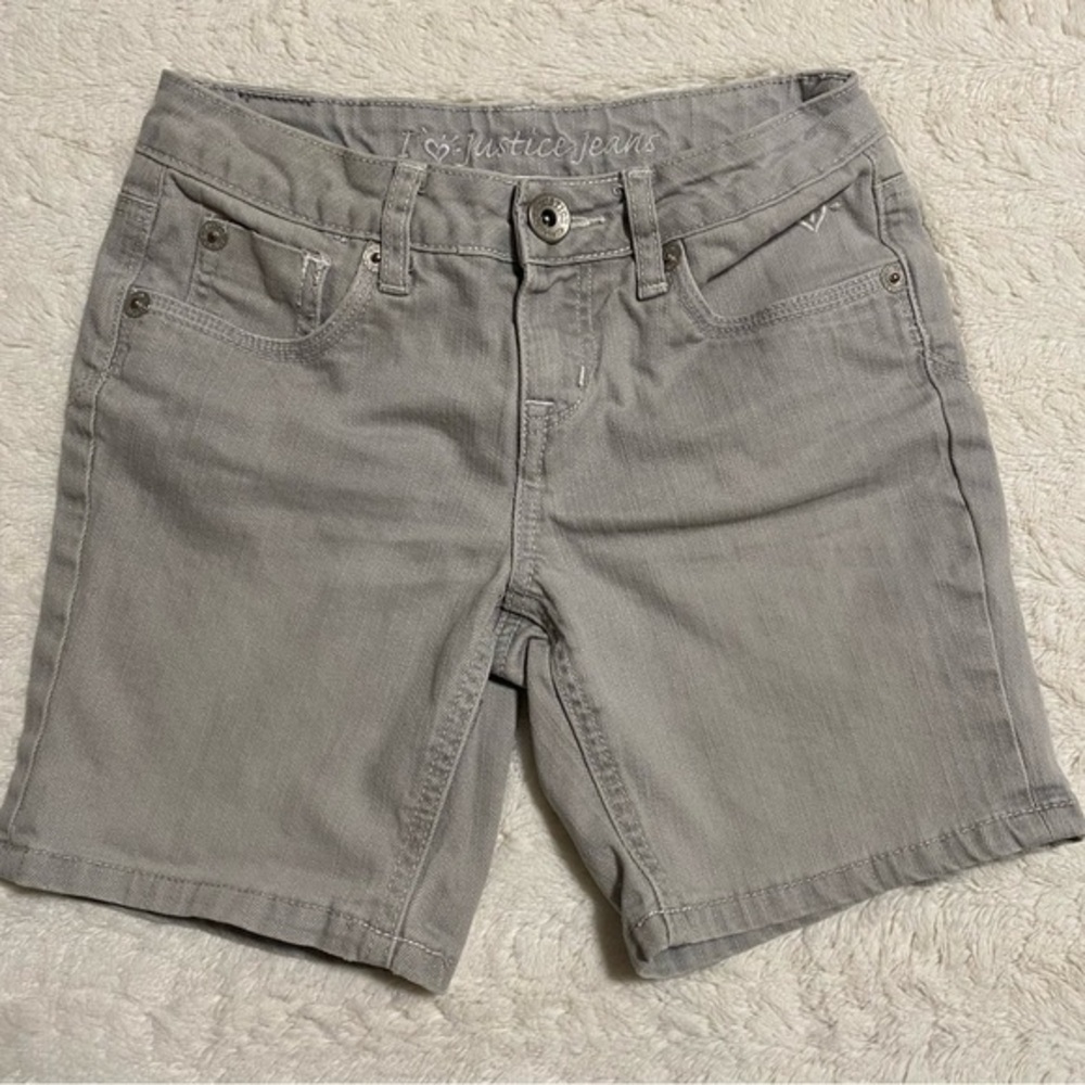 Girls Justice Shorts Size 10R Gray